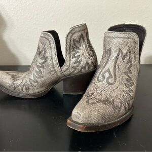 Ariat Crackled Gray Ankle Booties